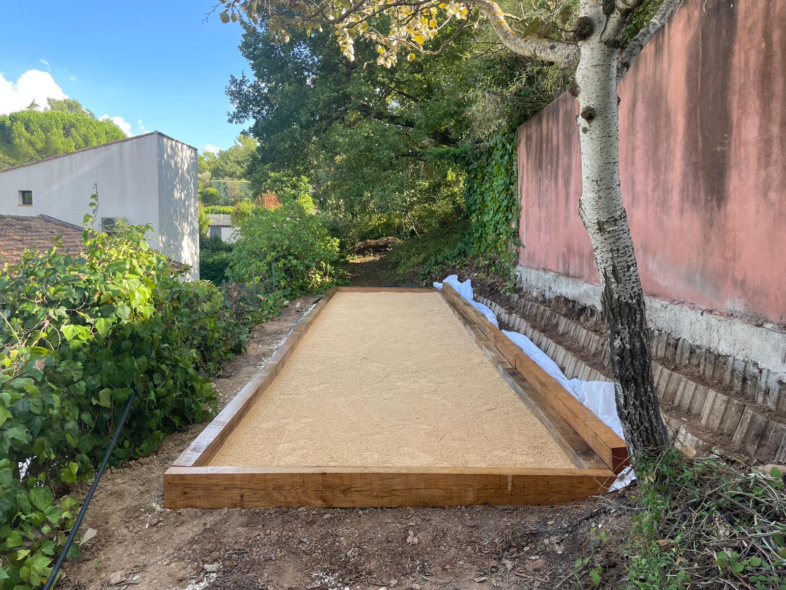 Création terrain de pétanque