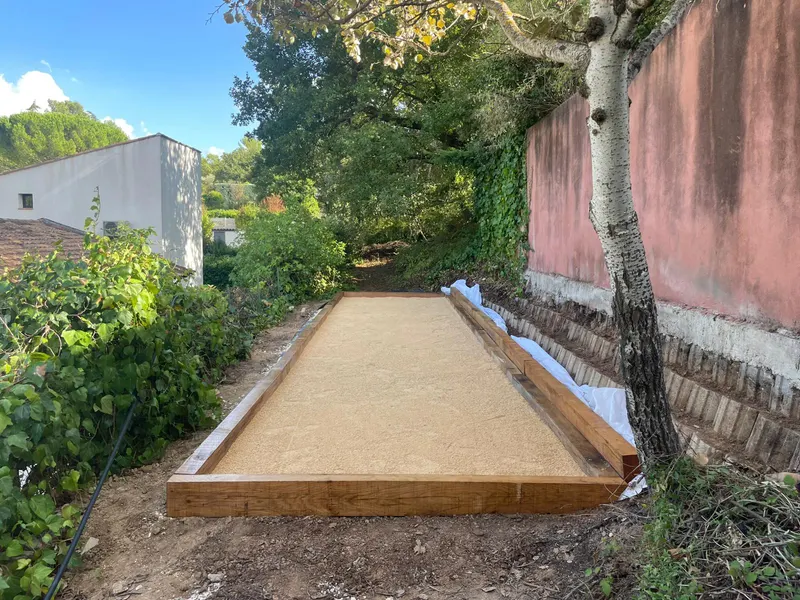 Création terrain de pétanque