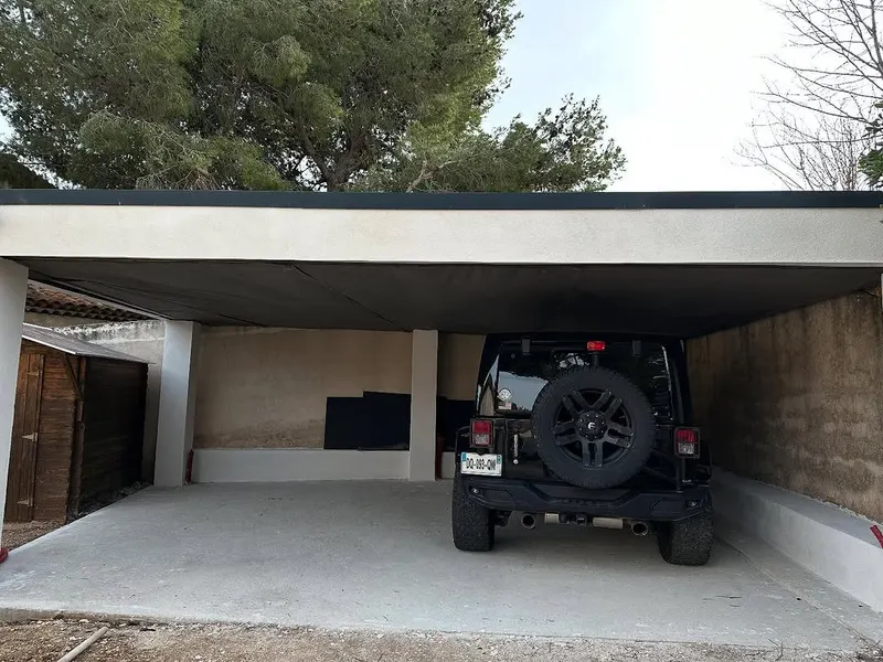 Construction de carport - Terminée